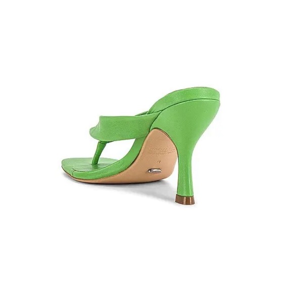 NWT Tony Bianco Bella Mulegreen Lime Nappa Sandals Heels - Picture 4 of 13